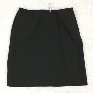 George Womens Pencil Skirt Rich Black‎ Wall B Above Knee Stretch 14 New